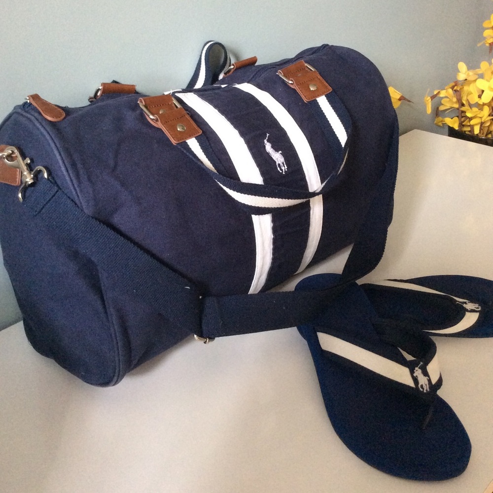 🔥Bundle🔥Polo Ralph Lauren Duffle bag and Sandals